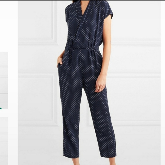 J. Crew Pants - J. Crew jumpsuit navy, size 4 cropped